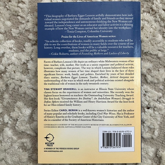 NEW Barbara Egger Lennon: Teacher, Mother, Activist (Lives of American Women) - Picture 2 of 2